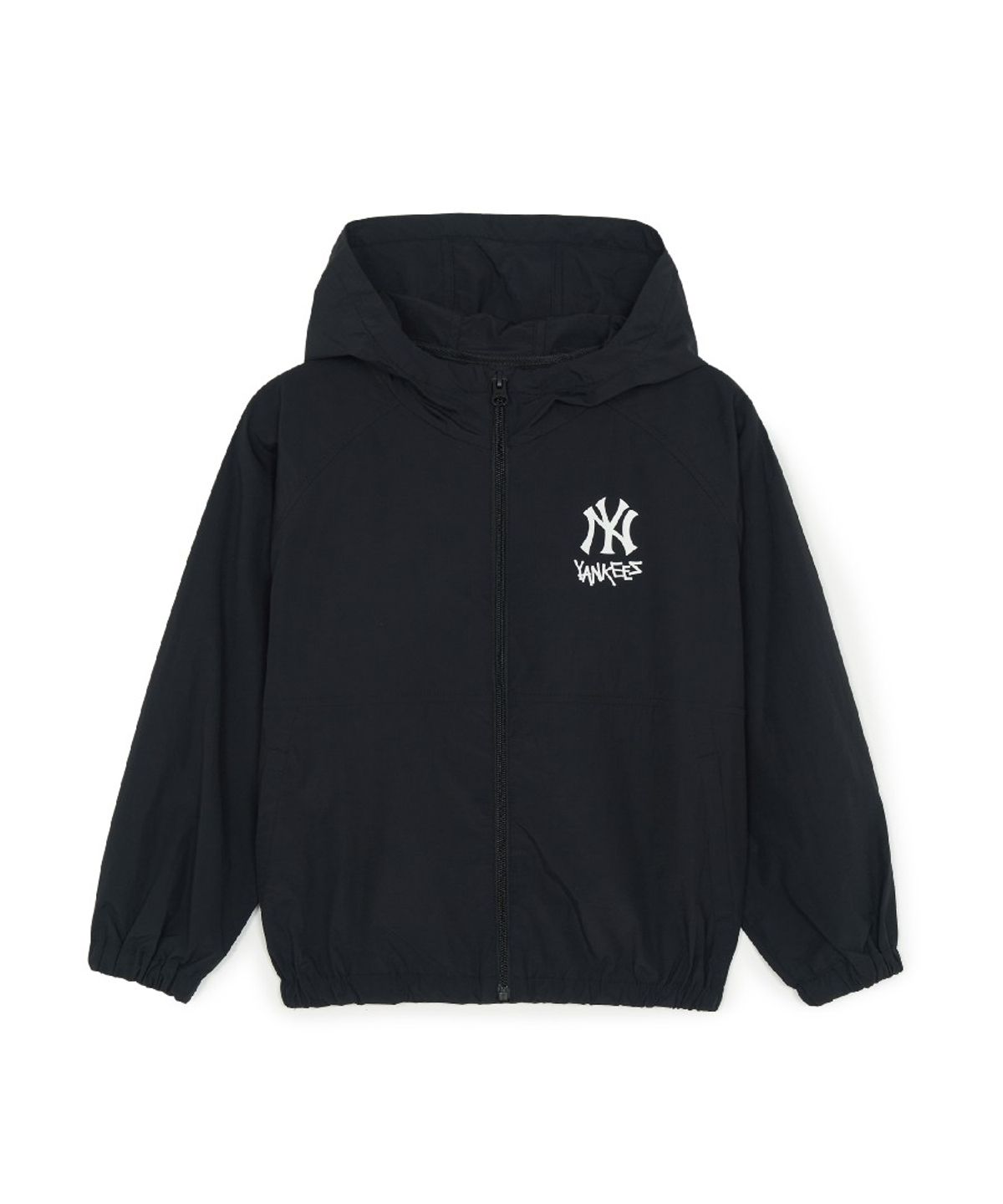 엠엘비 키즈(MLB KIDS) 스트릿 메가 립스탑 초경량 바람막이 NY (Black)