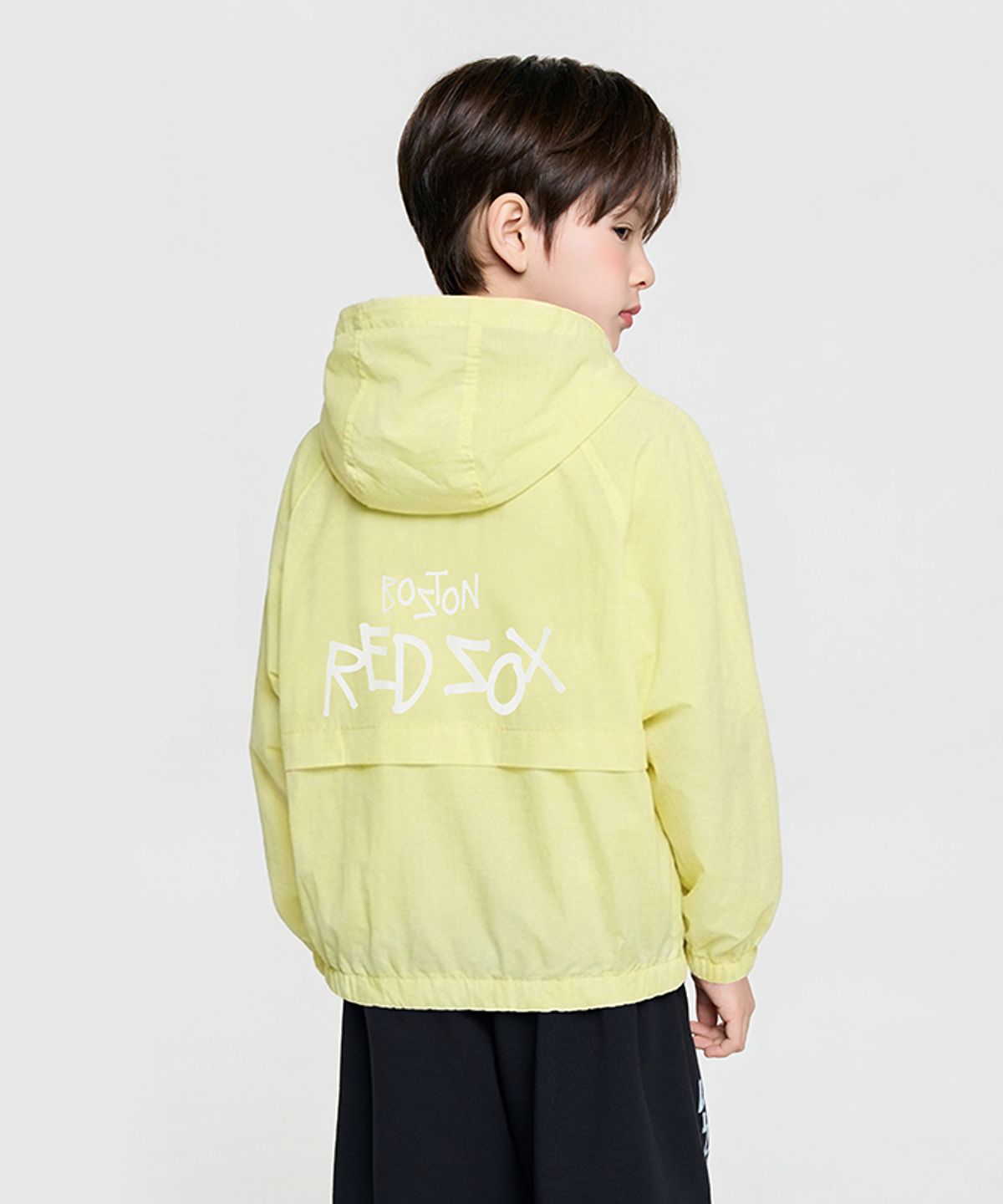 엠엘비 키즈(MLB KIDS) 스트릿 메가 립스탑 초경량 바람막이 BOS (L.Yellow)