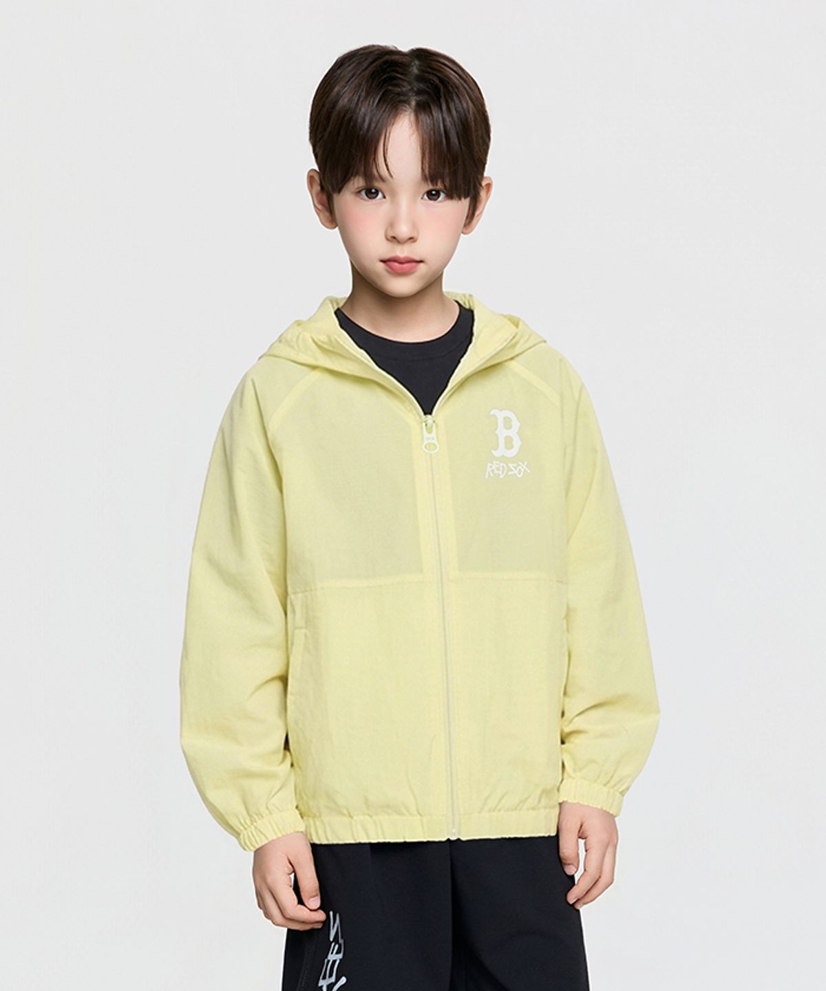 엠엘비 키즈(MLB KIDS) 스트릿 메가 립스탑 초경량 바람막이 BOS (L.Yellow)