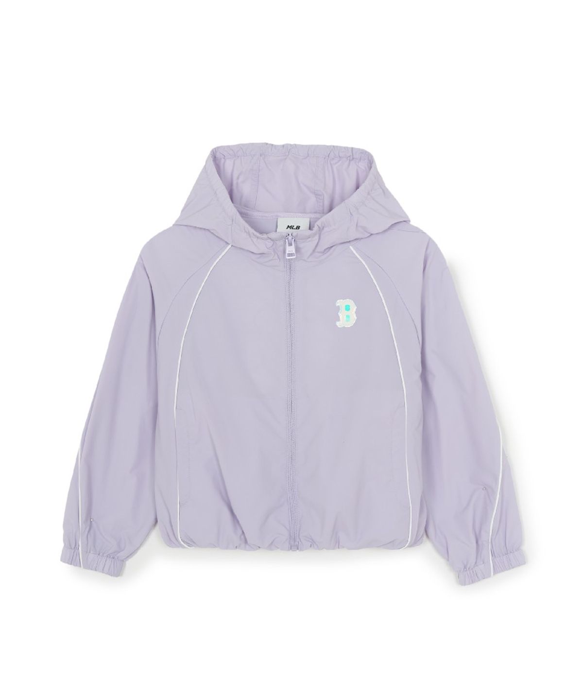 엠엘비 키즈(MLB KIDS) 걸즈 애슬레저 크롭 바람막이 BOS (Lavender)