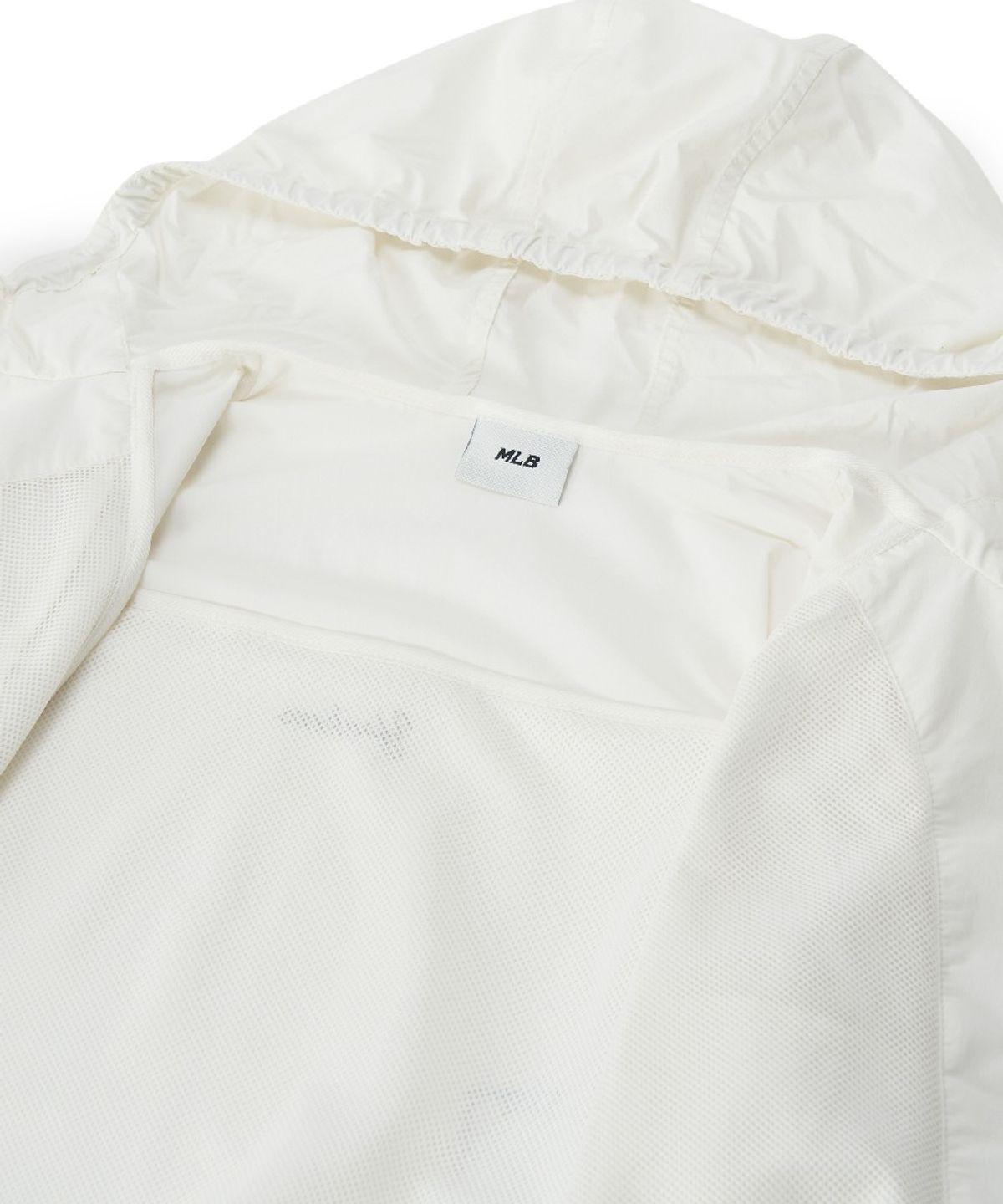 엠엘비 키즈(MLB KIDS) 걸즈 애슬레저 크롭 바람막이 NY (Ivory)