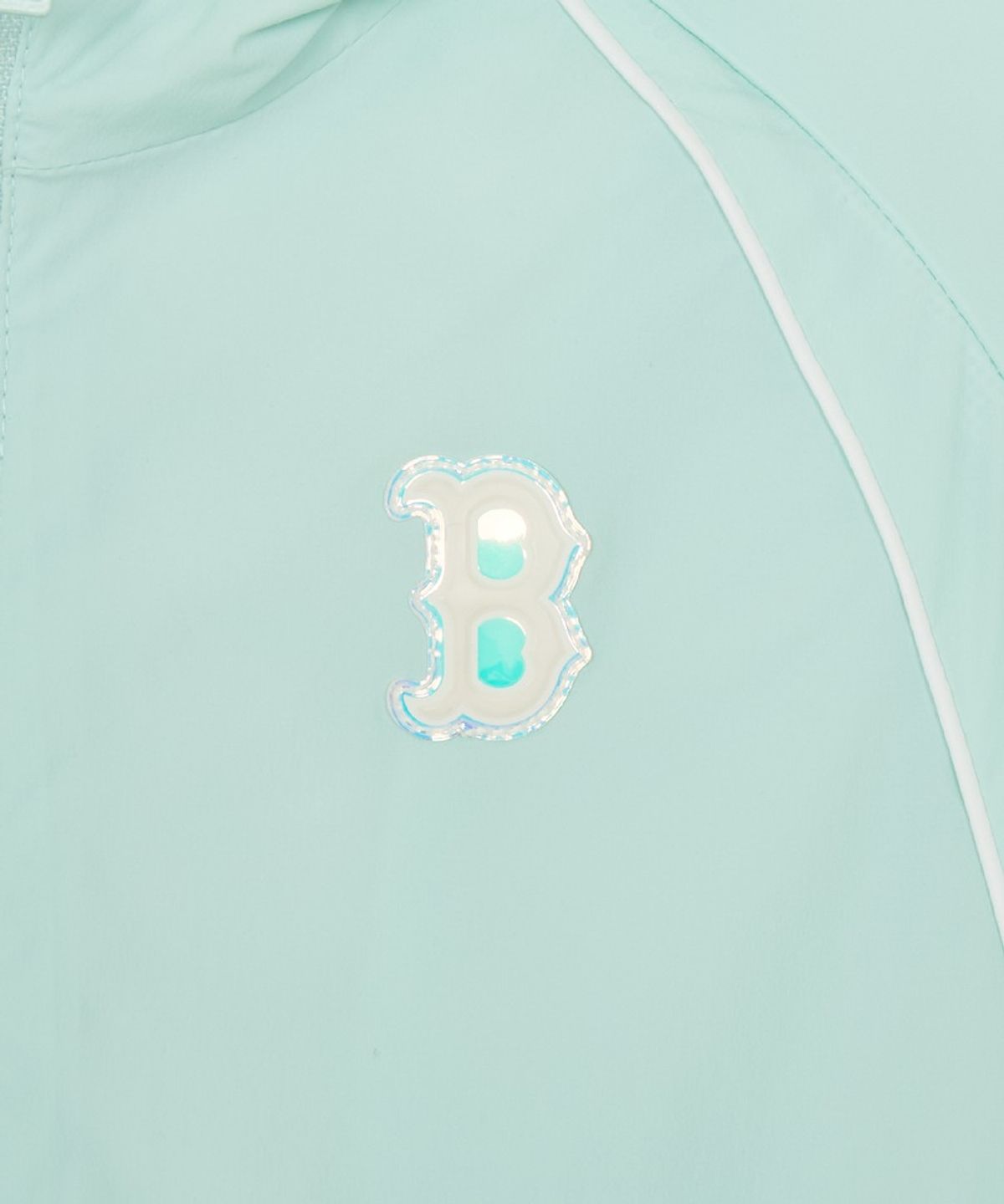 엠엘비 키즈(MLB KIDS) 걸즈 애슬레저 크롭 바람막이 BOS (L.Mint)