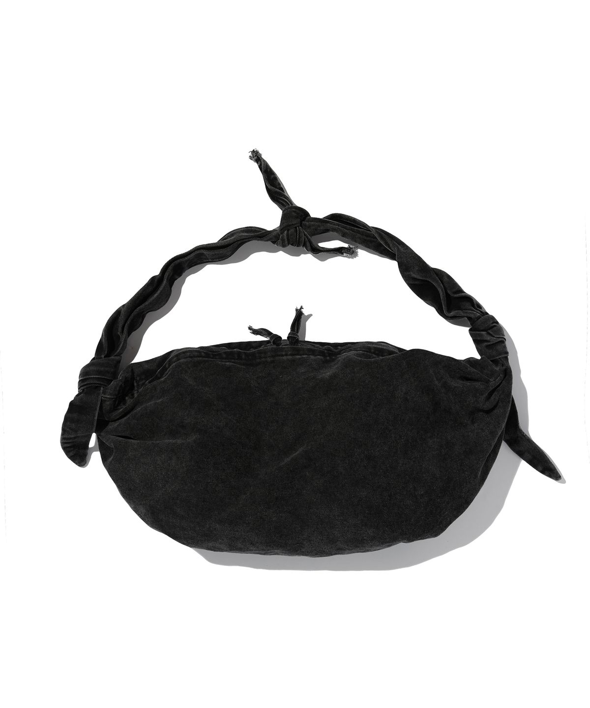 스웨이드(SUADE) WASHED HOBO BAG [BLACK]