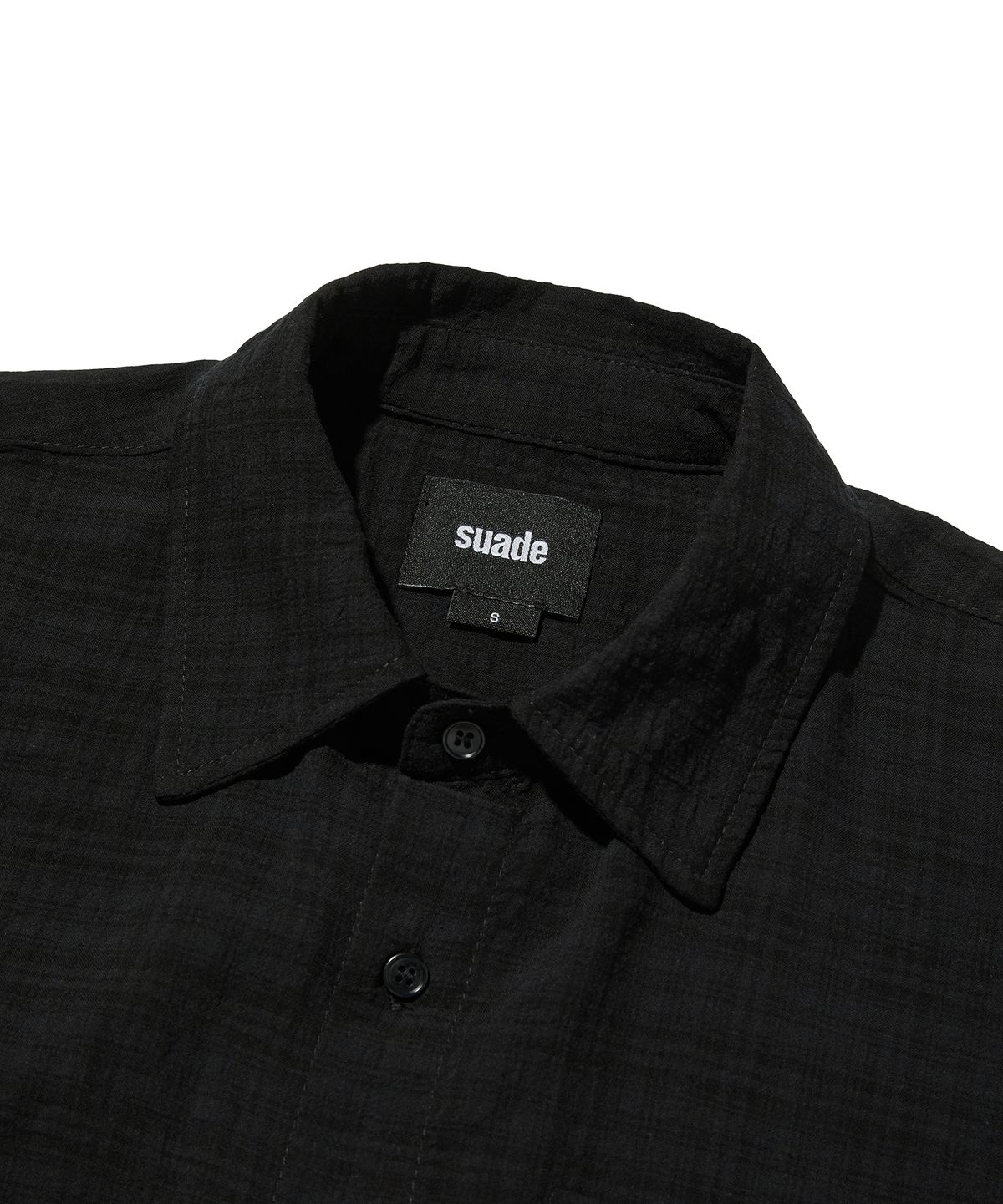 스웨이드(SUADE) WASHED SHIRT [BLACK]