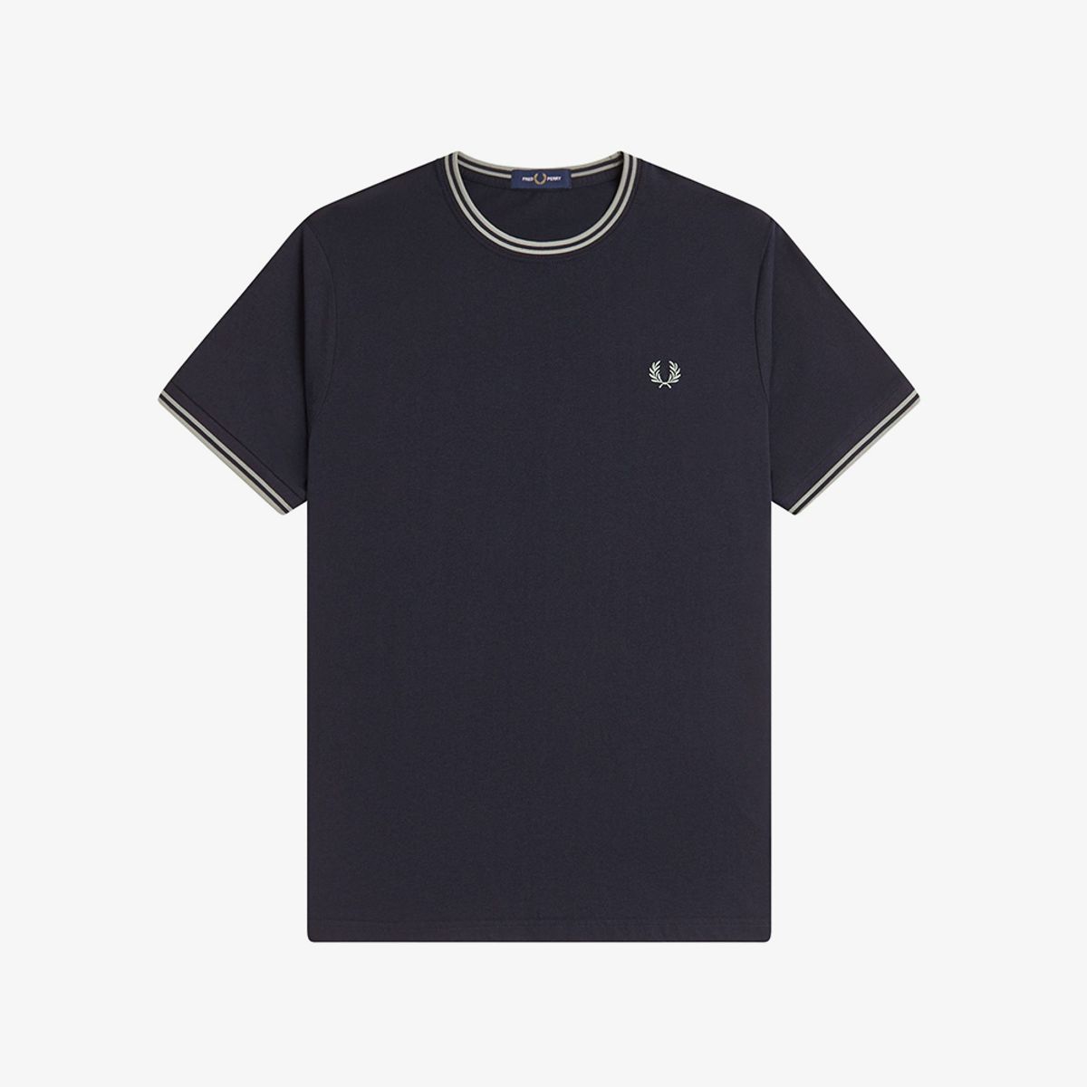 프레드페리(FRED PERRY) [Sharp] 트윈 팁 티셔츠 - 네이비/시그래스 AFPM2611588-T73