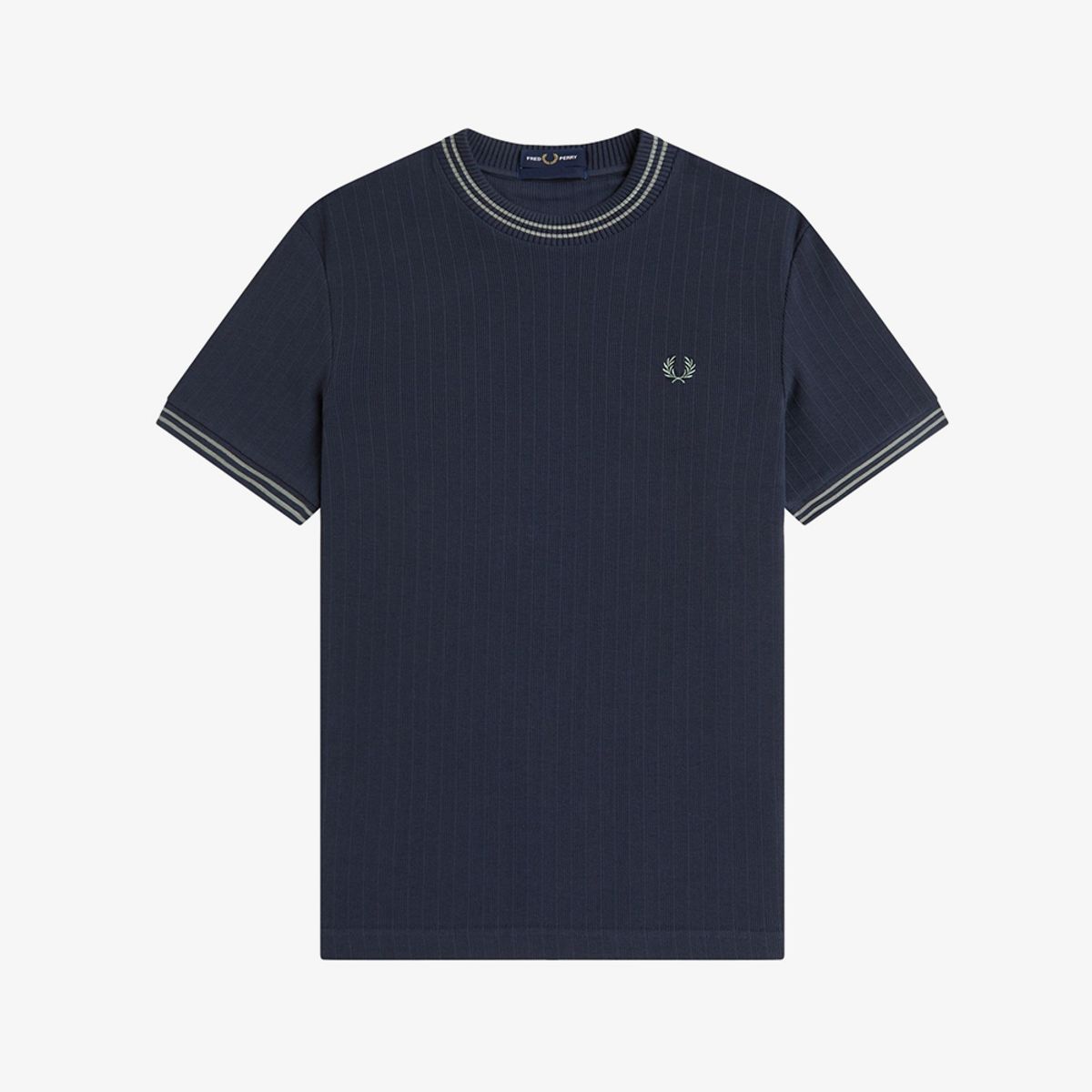 프레드페리(FRED PERRY) [Sharp] 립 저지 티셔츠 - 네이비 AFPM2618679-608