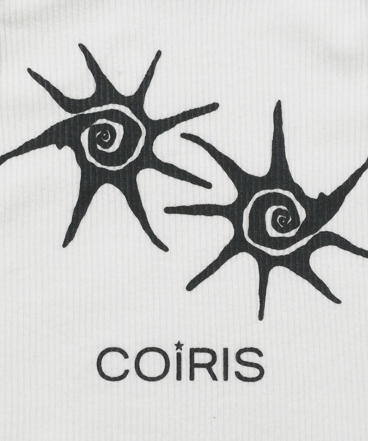 코이리스(COIRIS) 솔루나 배색 크롭 슬리브리스 나시 (2컬러)
