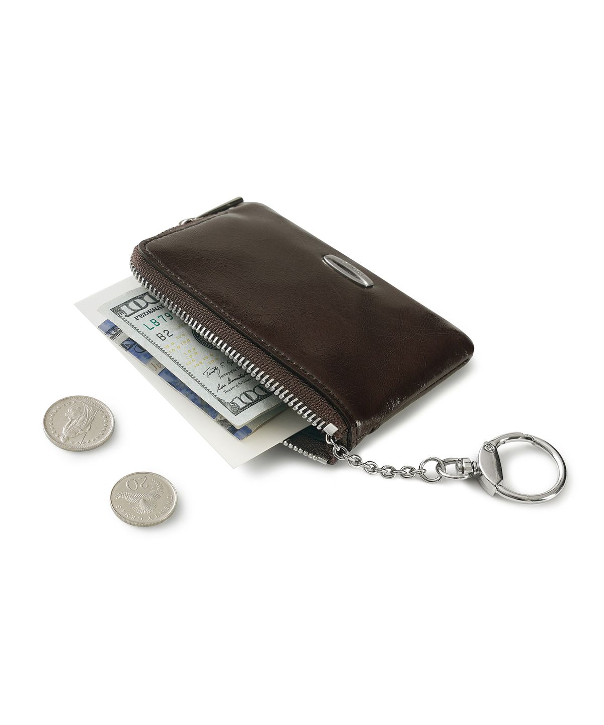 프루베(PROUVE) PR ZIPPER POCKET WALLET - DARK BROWN