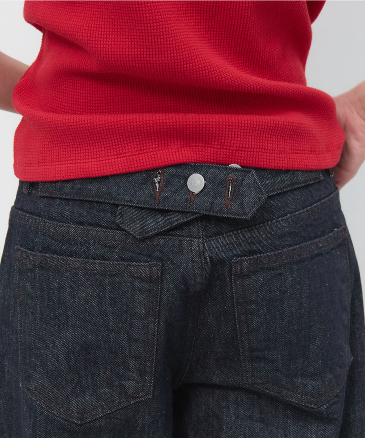 지비에이치 어패럴(GBH APPAREL) WIDE CINCH-BACK JEAN / INDIGO