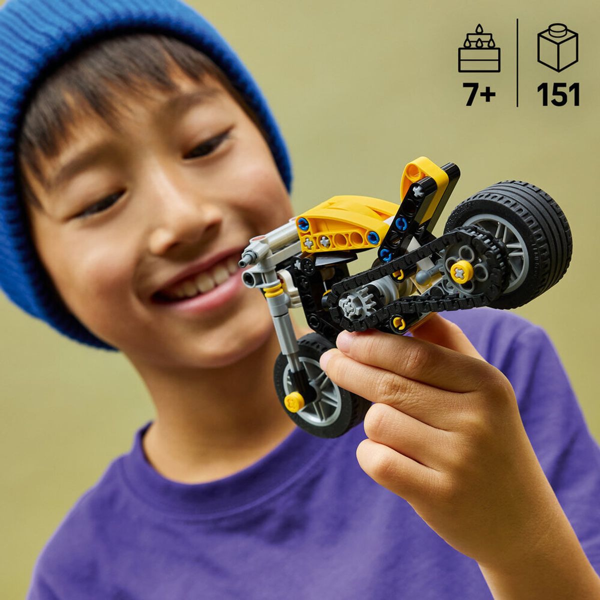 레고(LEGO) 레고 테크닉 42225 노란색 모터바이크 [레고공식]