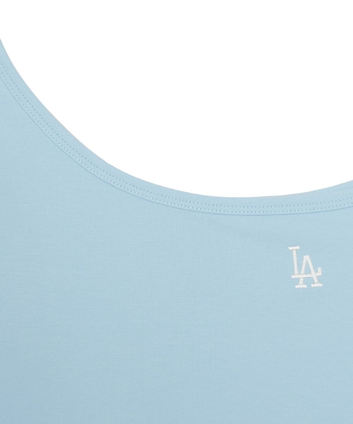 엠엘비(MLB) 여성 베이직 오프숄더 반팔 티셔츠 LA (Mg.Blue)