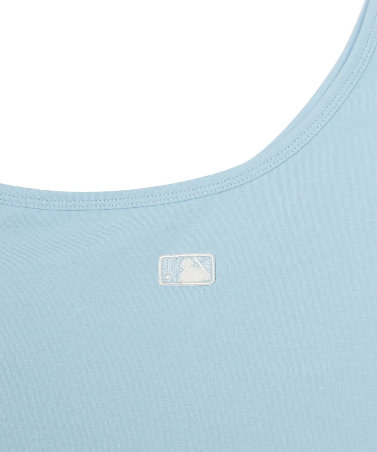 엠엘비(MLB) 여성 베이직 오프숄더 반팔 티셔츠 LA (Mg.Blue)