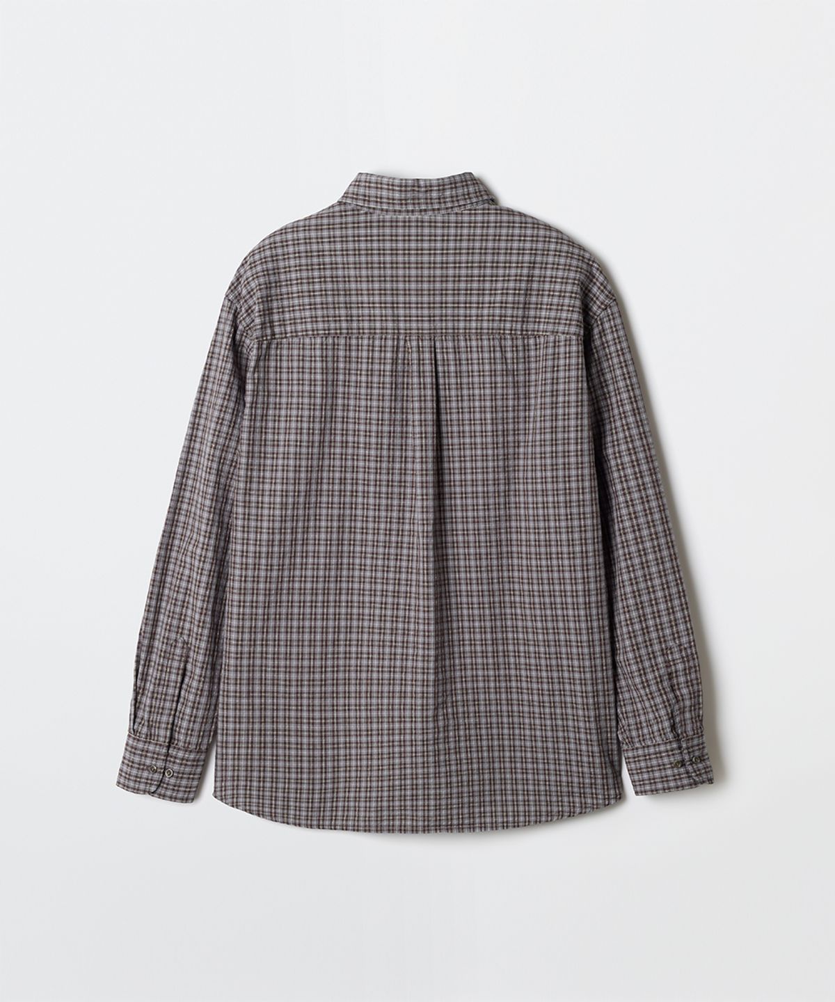 스파오(SPAO) 여성 오버핏 체크 셔츠_SPYCG23G05