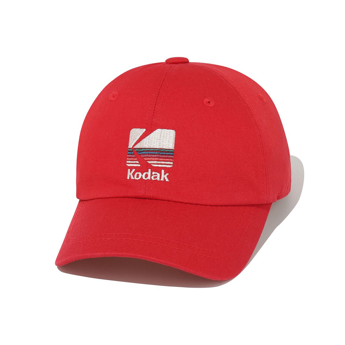 코닥 키즈(KODAK KIDS) 레인보우 자수 볼캡 키즈 RED