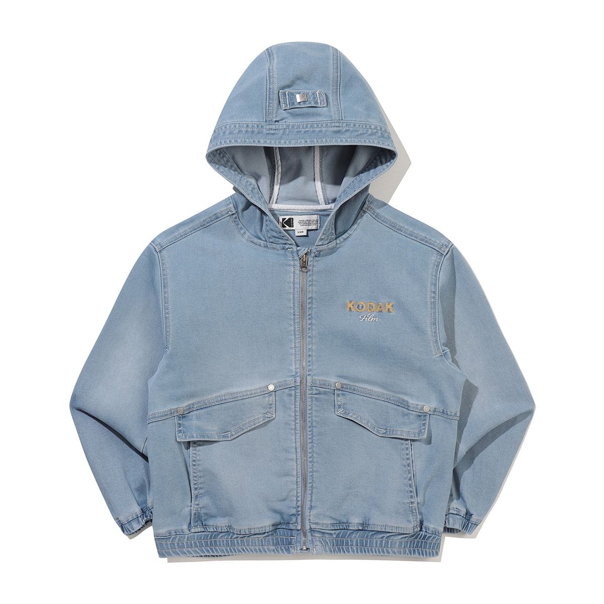 코닥 키즈(KODAK KIDS) RGB 데님 후드 자켓 키즈 S.BLUE