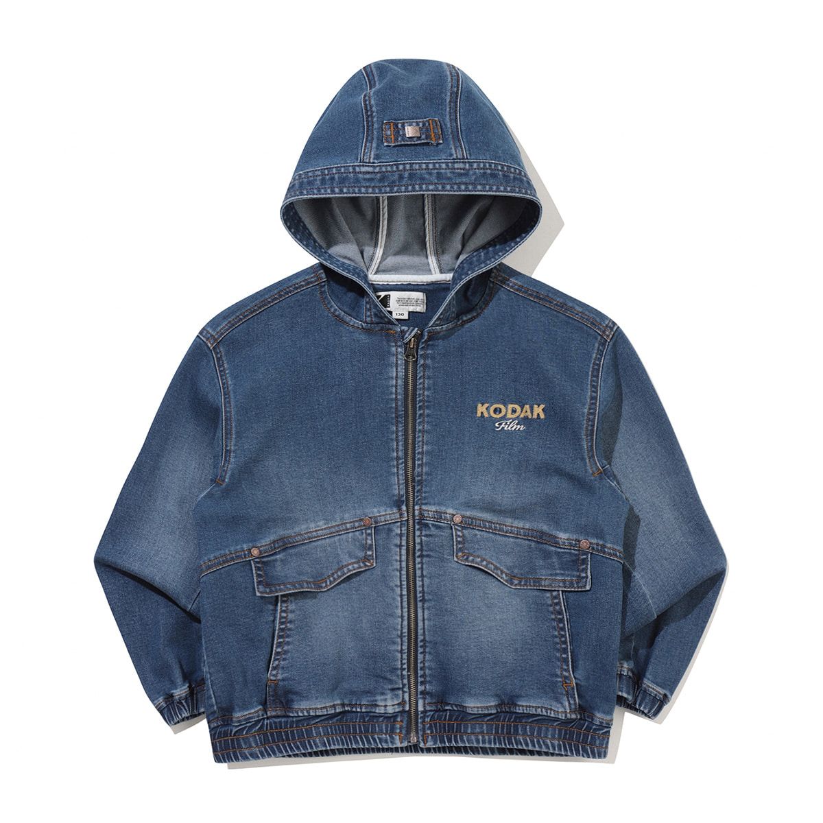 코닥 키즈(KODAK KIDS) RGB 데님 후드 자켓 키즈 BLUE