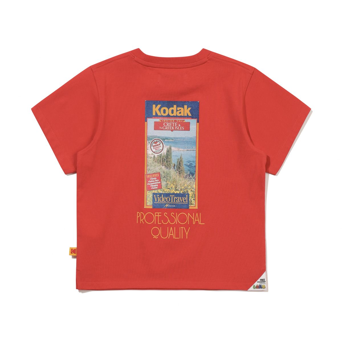 코닥 키즈(KODAK KIDS) RGB 데님 에어로쿨 반팔티셔츠 키즈 RED