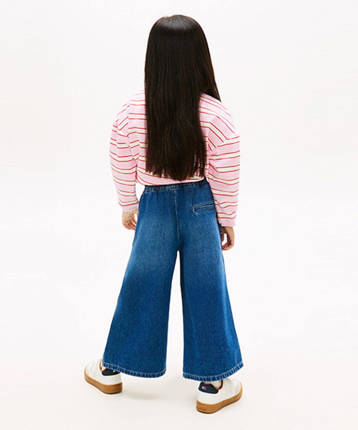 타미힐피거 키즈(TOMMY HILFIGER KIDS) 데님 밴딩 큐롯 팬츠