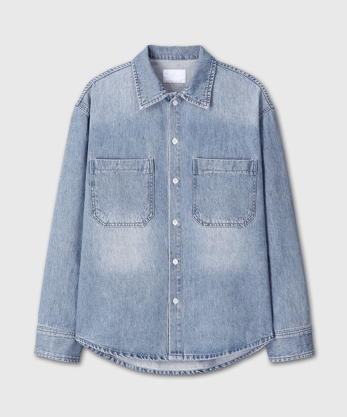 다이브인(DIVEIN) TURKEY DENIM TWO POCKET SHIRTS (WASHED BLUE)