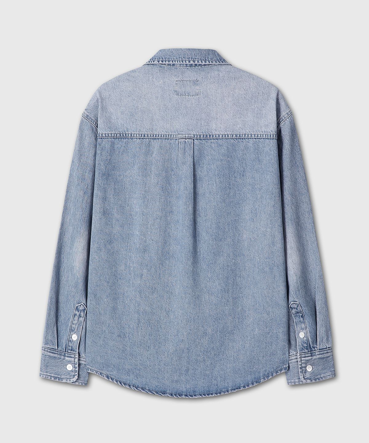 다이브인(DIVEIN) TURKEY DENIM TWO POCKET SHIRTS (WASHED BLUE)
