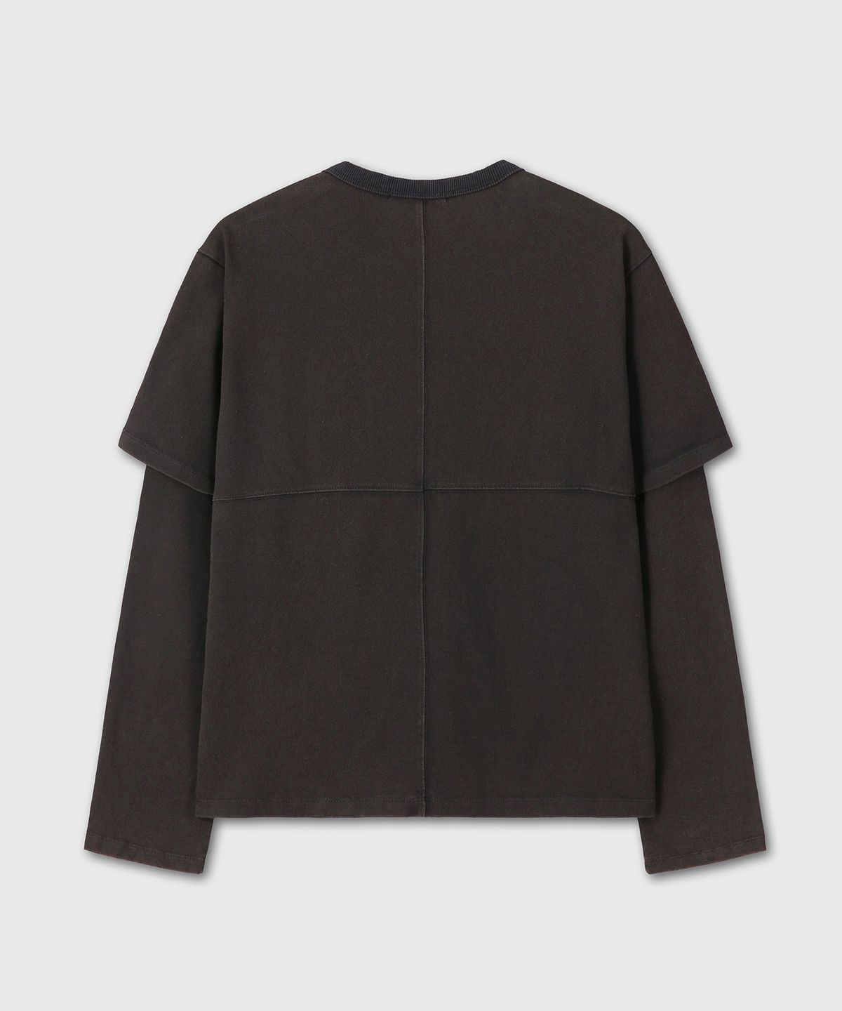 다이브인(DIVEIN) LAYERED WASHING LONG SLEEVE (BLACK)