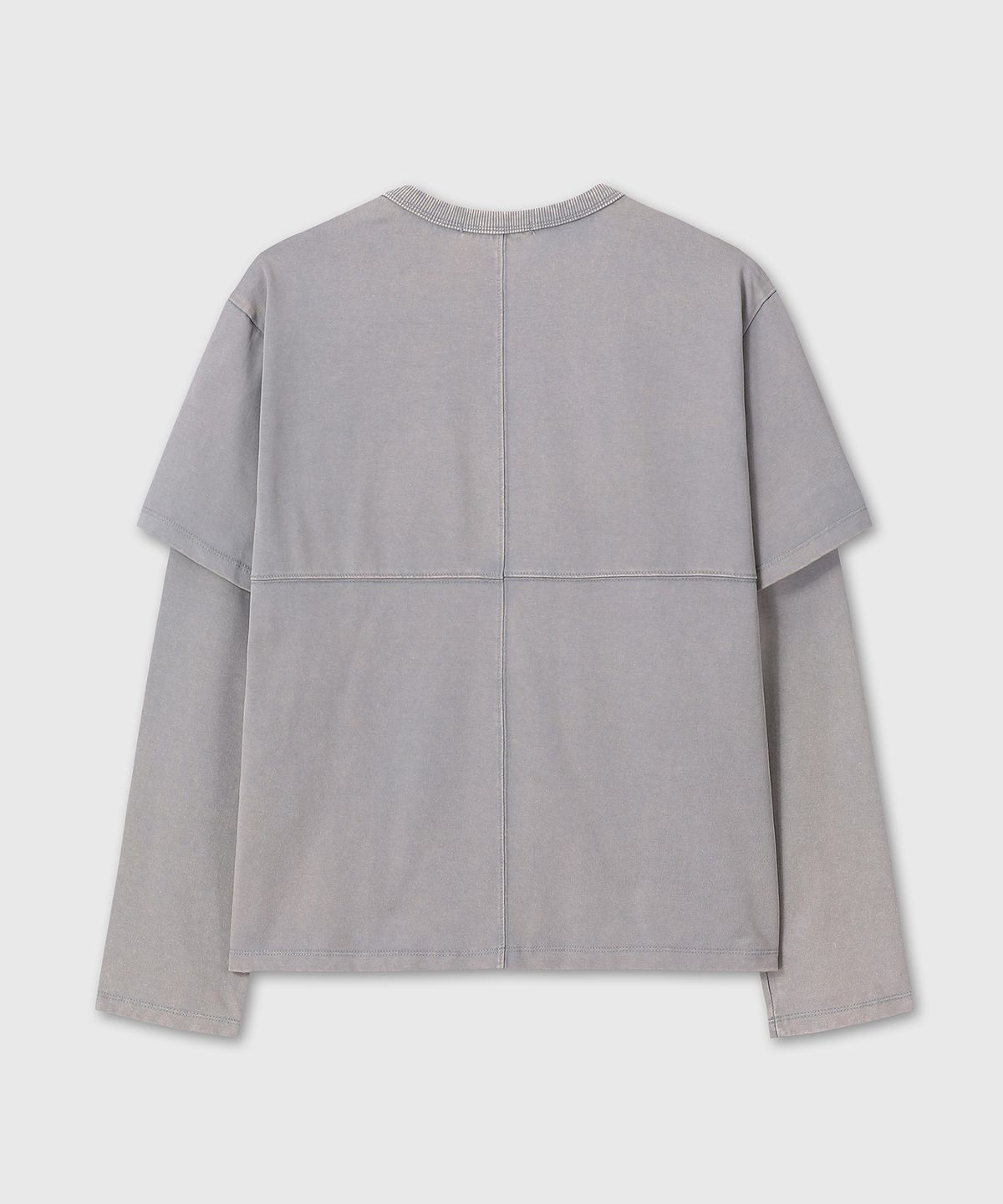 다이브인(DIVEIN) LAYERED WASHING LONG SLEEVE (GRAY)