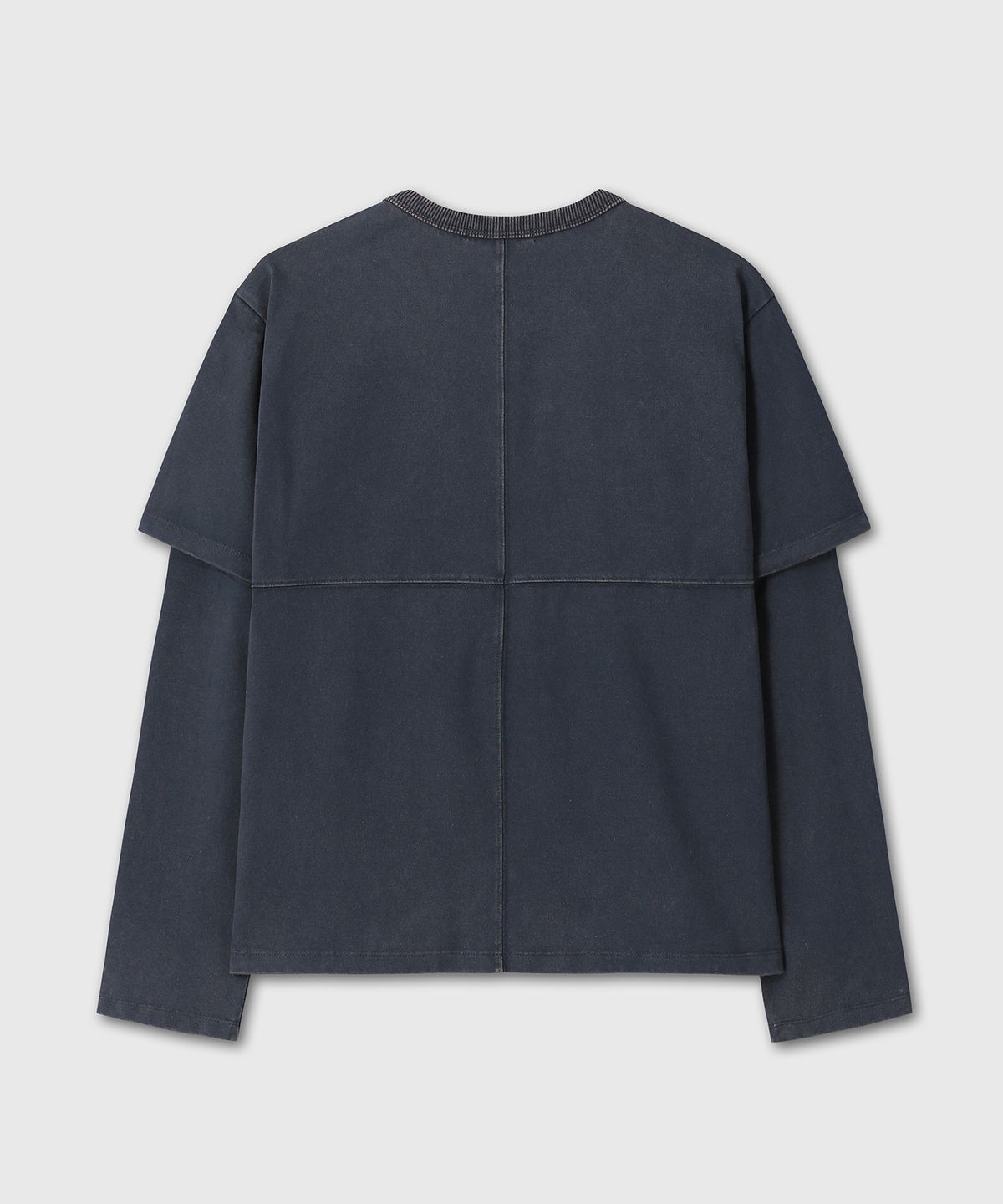 다이브인(DIVEIN) LAYERED WASHING LONG SLEEVE (DARK NAVY)