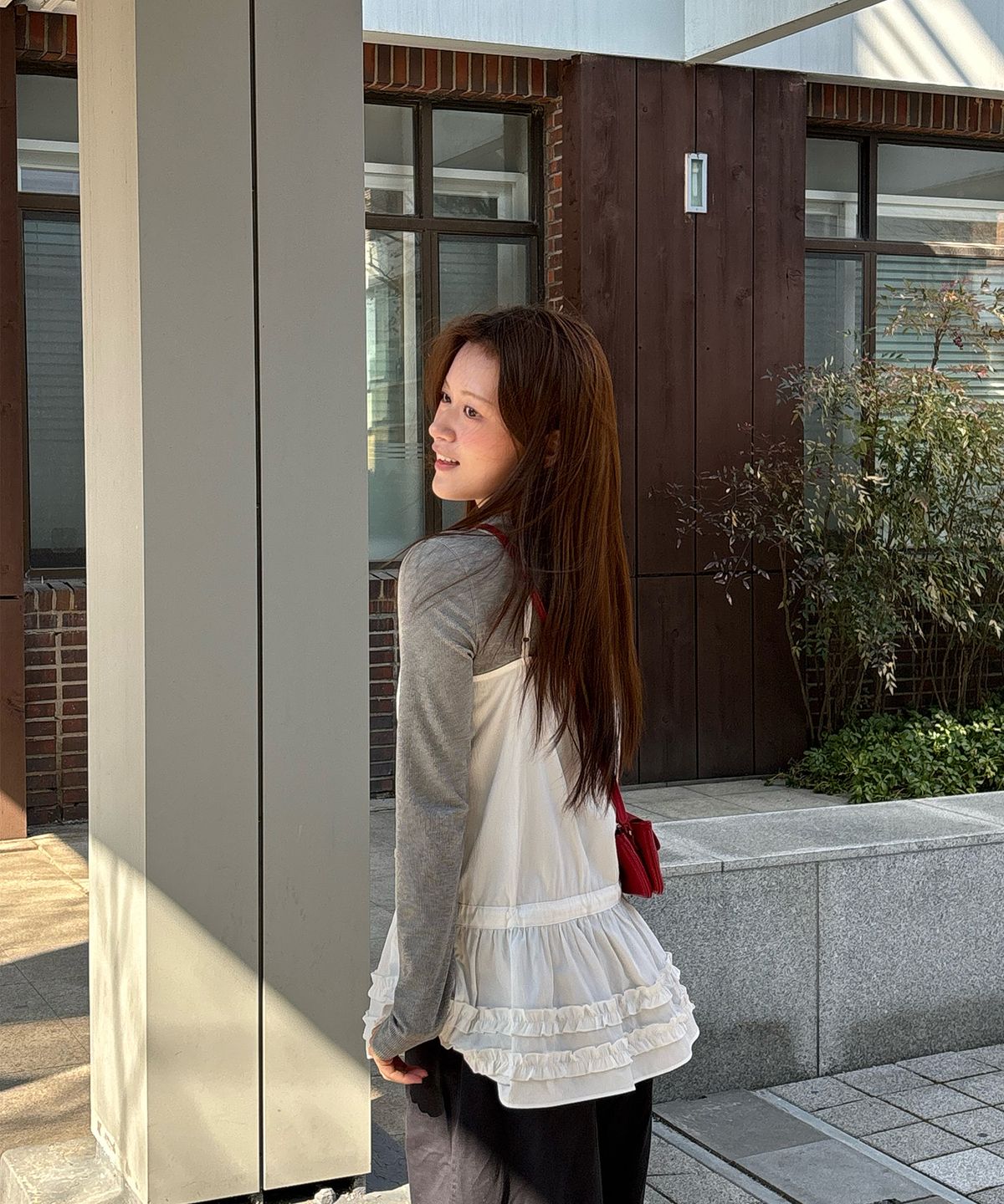 미쏘(MIXXO) 레이어드 나시 블라우스