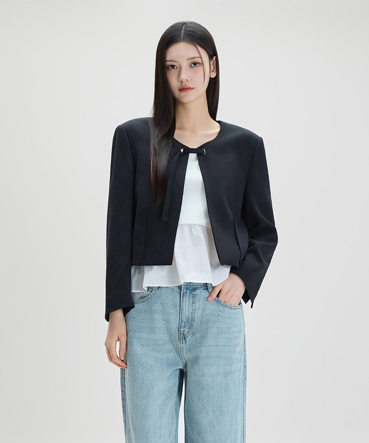 미쏘(MIXXO) 볼레로 자켓_MIWJKG321C