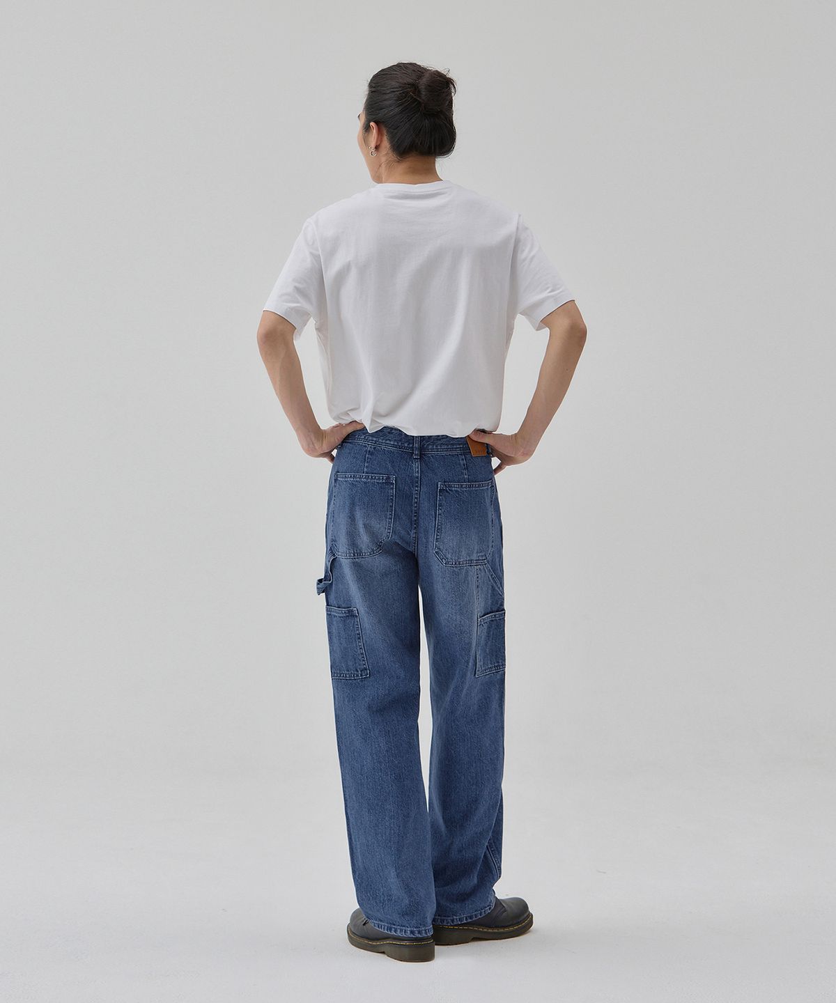 률앤와이(RYUL+WAI) 데님 카펜터 팬츠 인디고 C6