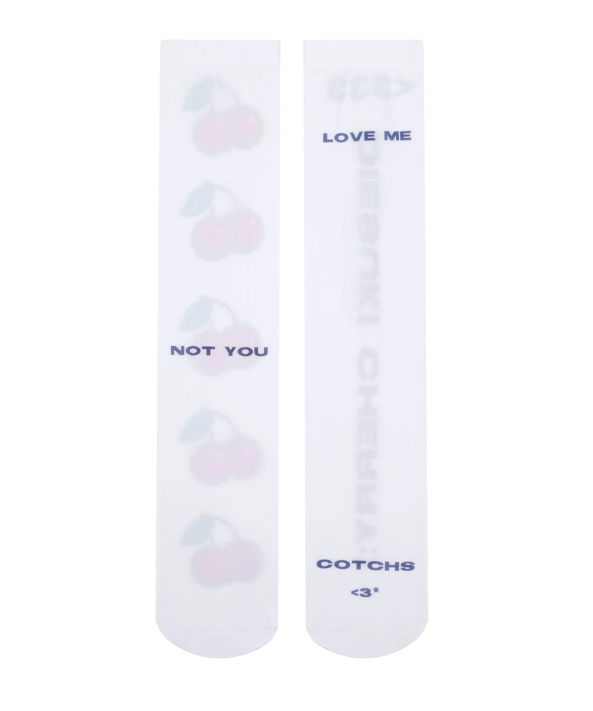 카치스(COTCHS) CHERRY KNEE SOCKS