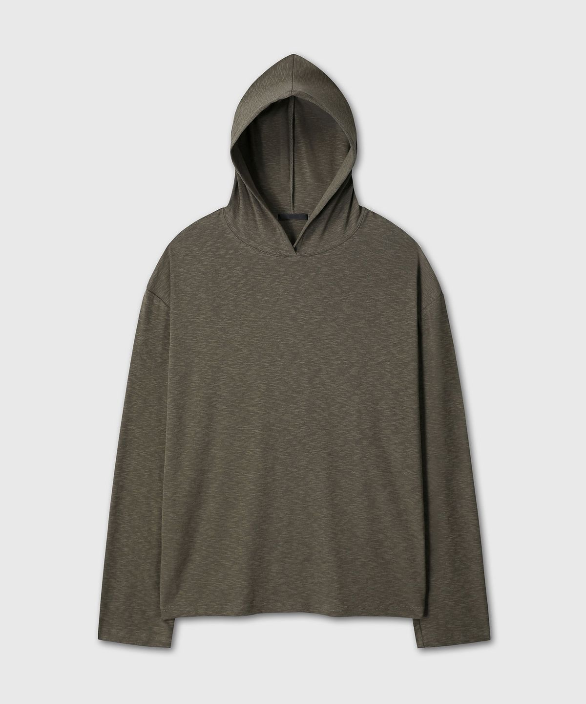다이브인(DIVEIN) LAYERED SLUB TEXTURE HOOD (KHAKI)