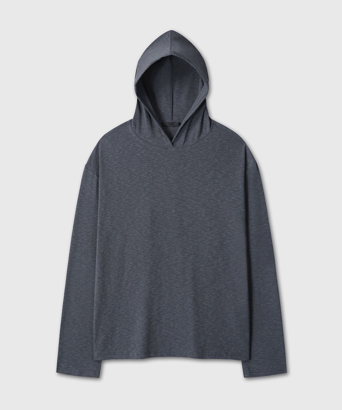다이브인(DIVEIN) LAYERED SLUB TEXTURE HOOD (CHARCOAL)