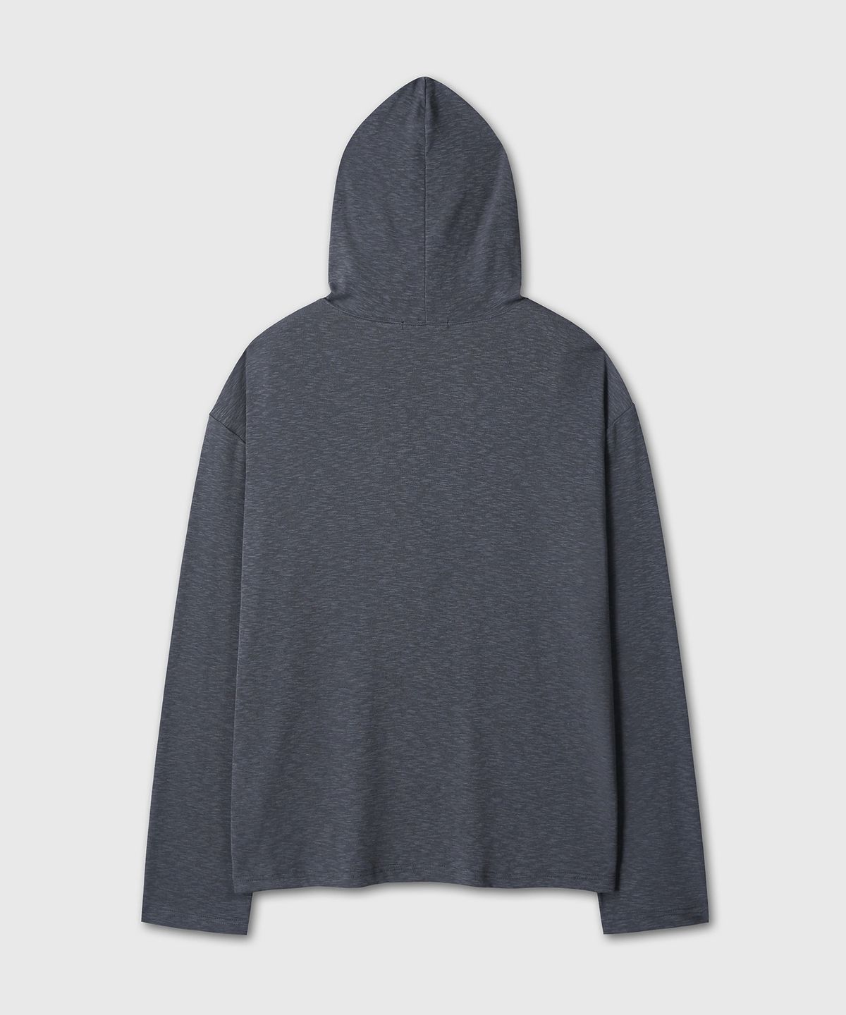 다이브인(DIVEIN) LAYERED SLUB TEXTURE HOOD (CHARCOAL)
