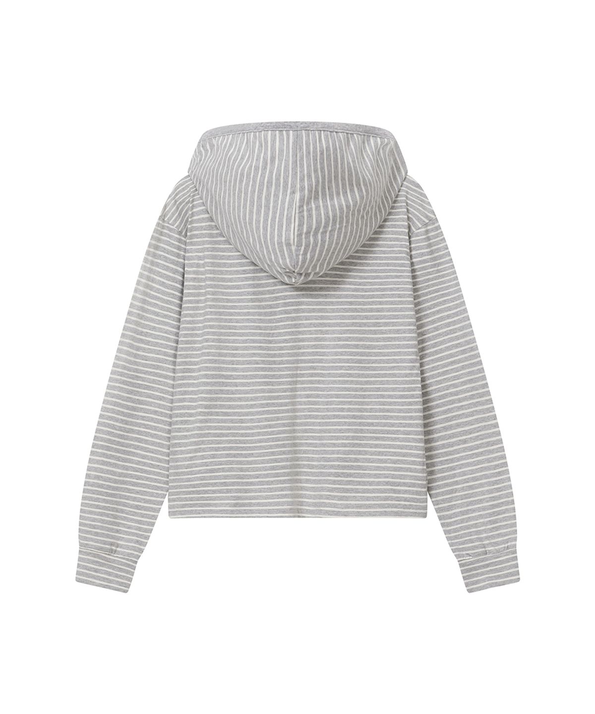 미세키서울(MISEKI SEOUL) Diagonal button Layered hoodie GREY