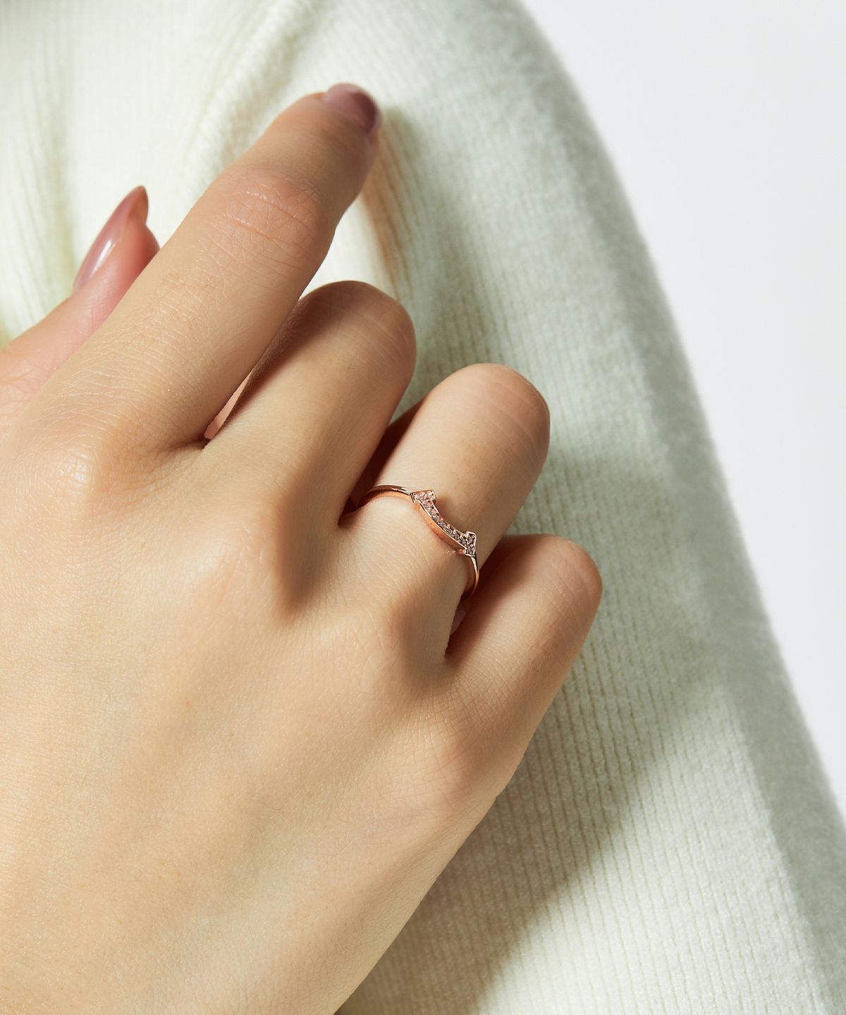 엘렌쥬얼리(HELENE JEWELRY) 14K 18K치엘로 큐빅 스틱 미스 링 금 반지