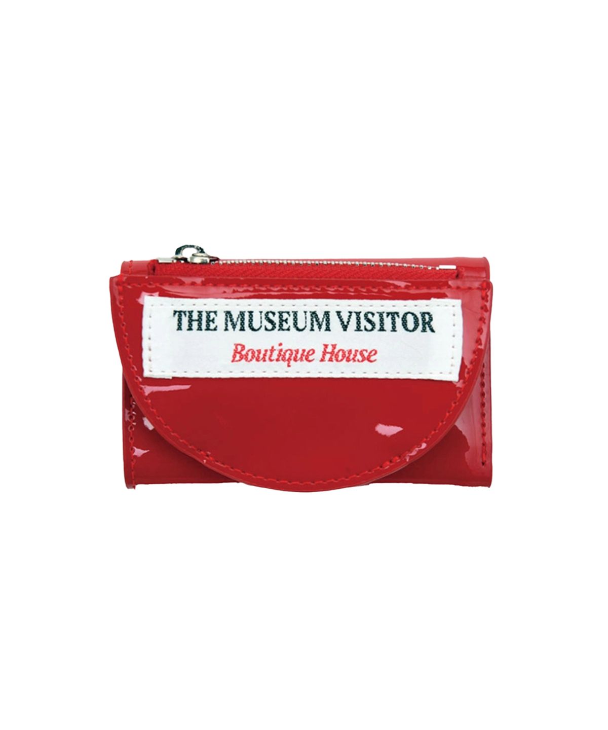 더뮤지엄비지터(THEMUSEUMVISITOR) HALF CIRCLE ENAMEL WALLET (5 COLOR)