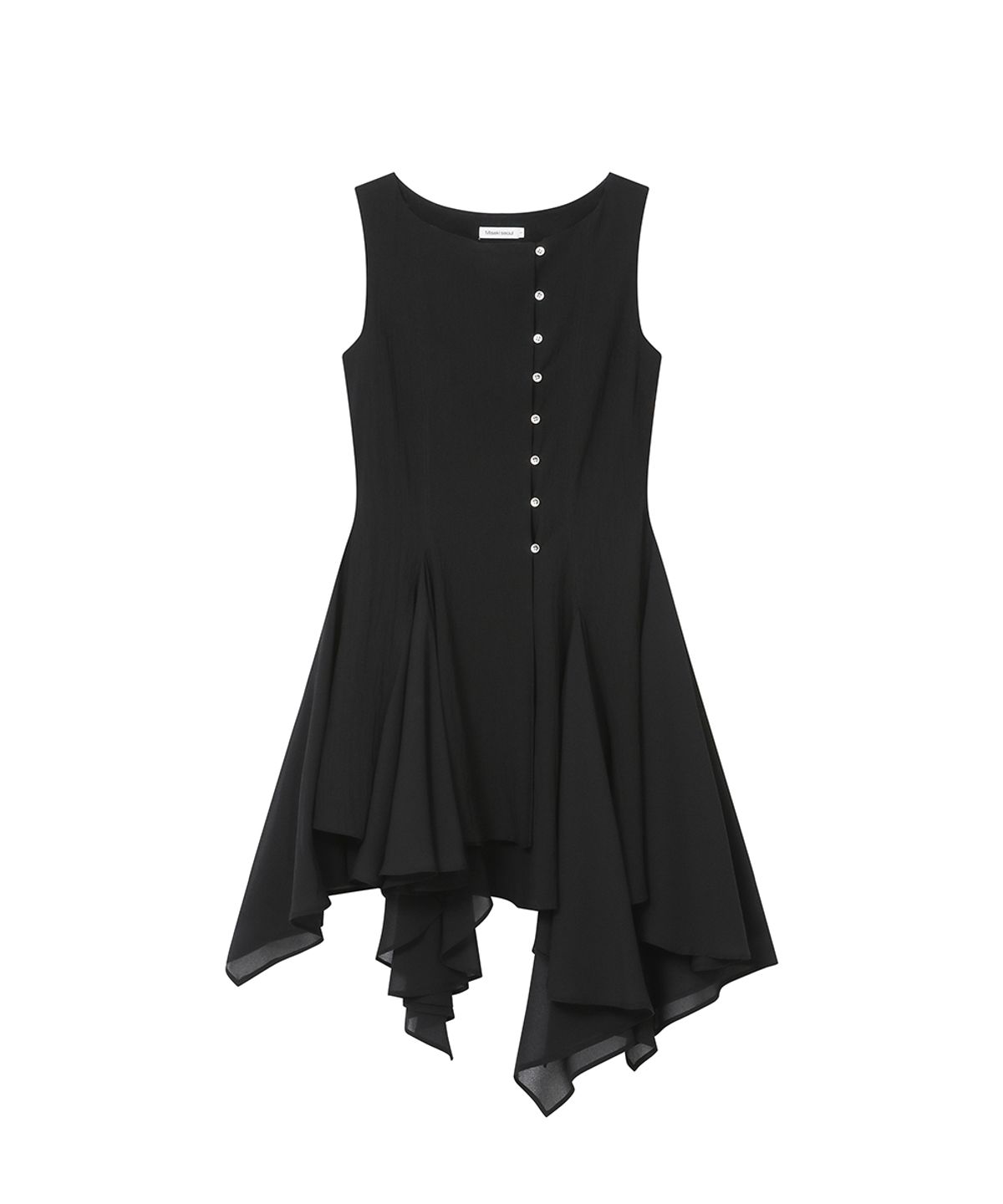 미세키서울(MISEKI SEOUL) Unbalanced flow one piece BLACK