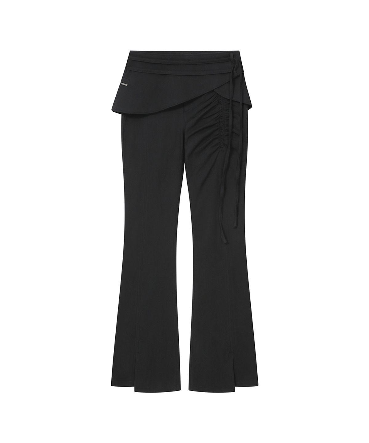 미세키서울(MISEKI SEOUL) Side shirring string mini skirt pants set BLACK