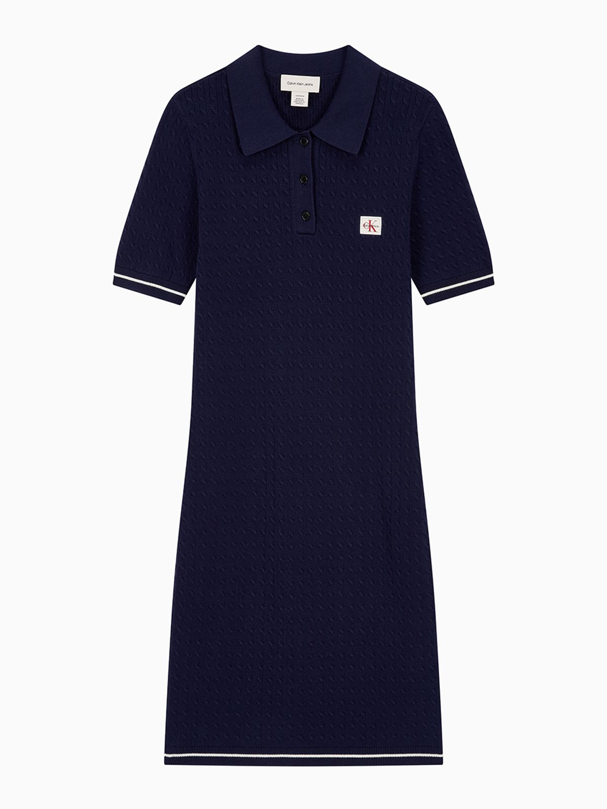 캘빈클라인 진(CALVIN KLEIN JEANS) 여성 마이크로케이블 미니 드레스 47F323G 9EI