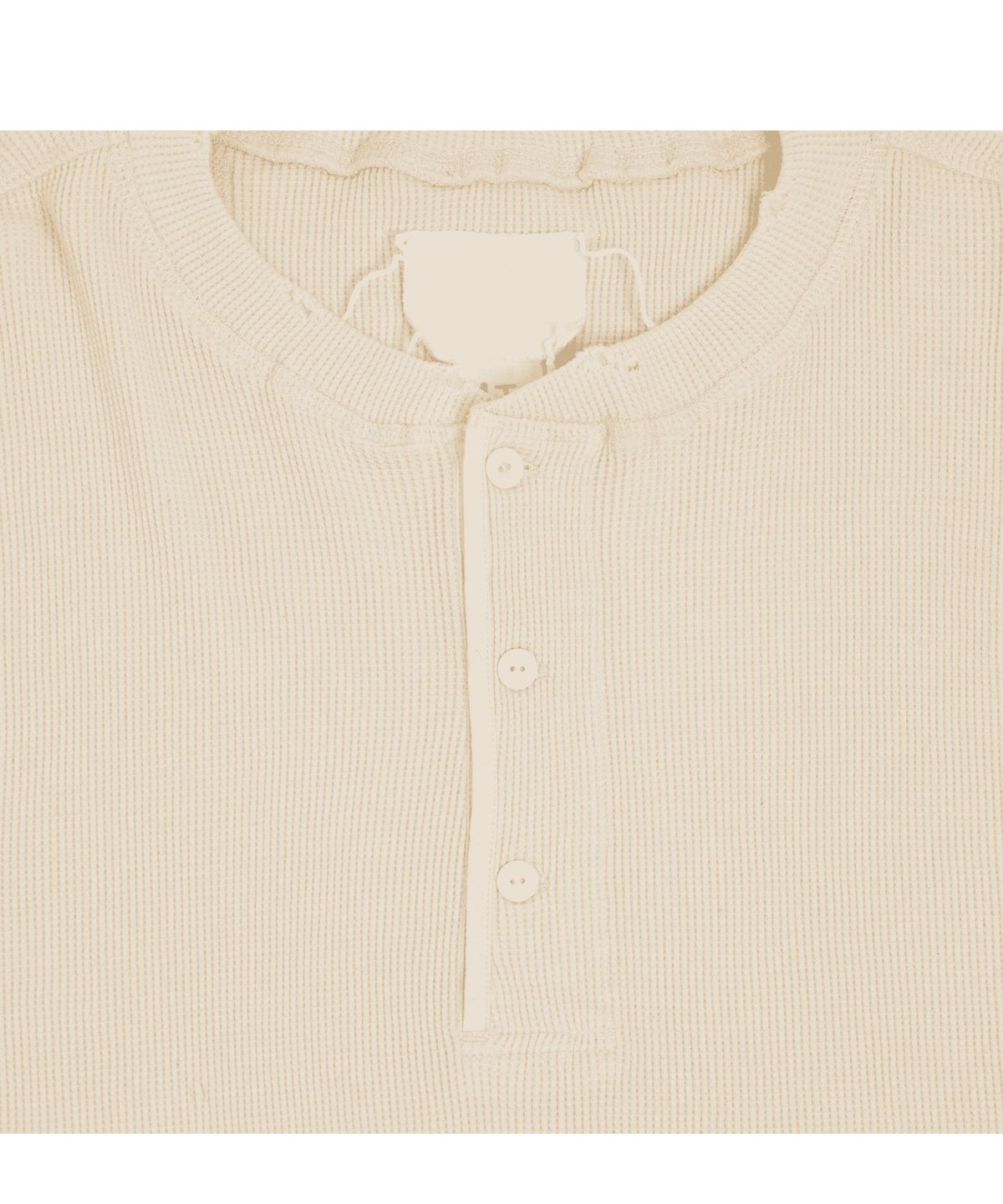 투위드(TUEWID) TUEWID CLASSIC WAFFLE KNIT HENLEY LONGSLEEVE T-SHIRT