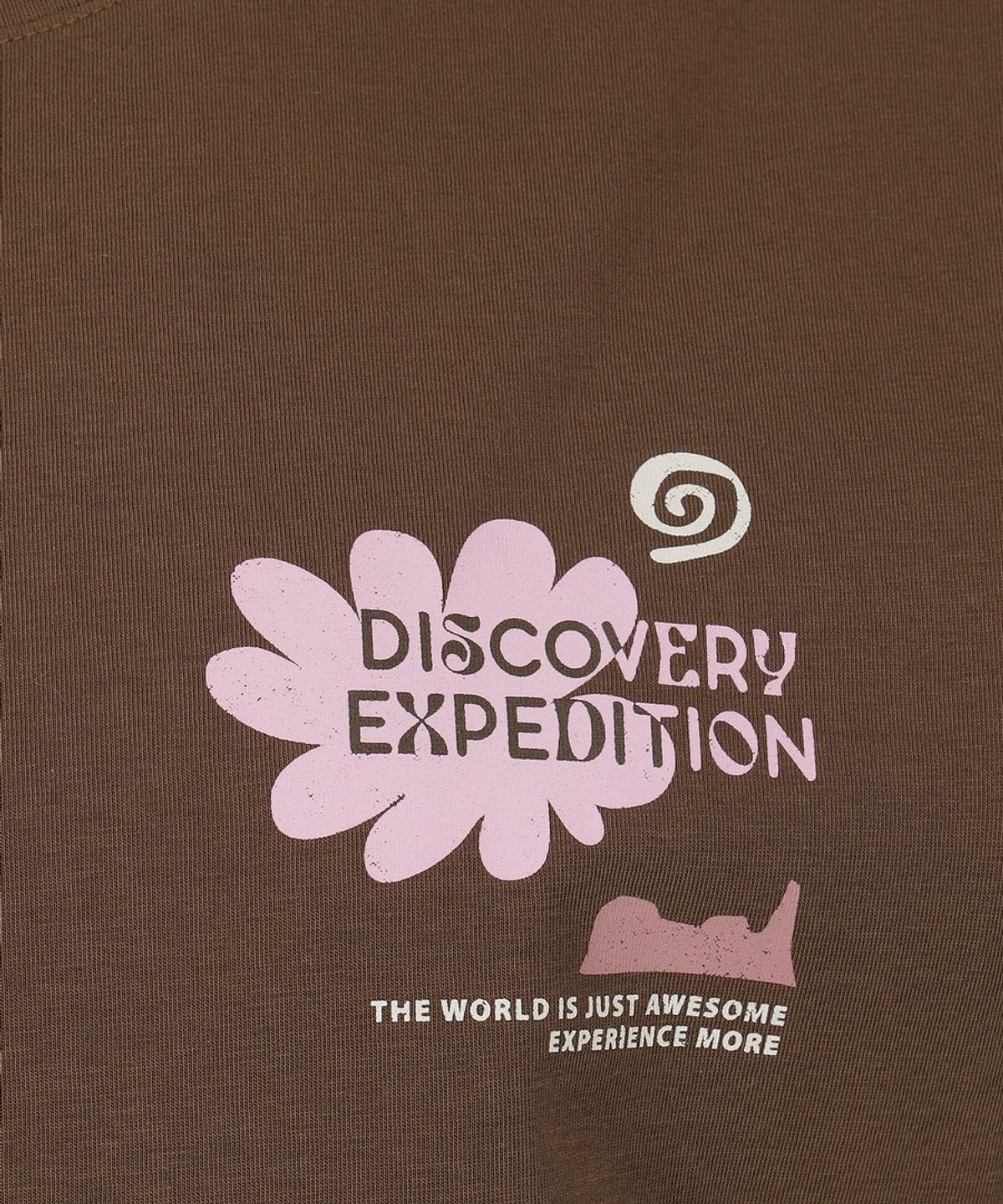 디스커버리 익스페디션(DISCOVERY EXPEDITION) 여성 프레시벤트 네이처 세미크롭 반팔티셔츠 (D/BROWN)