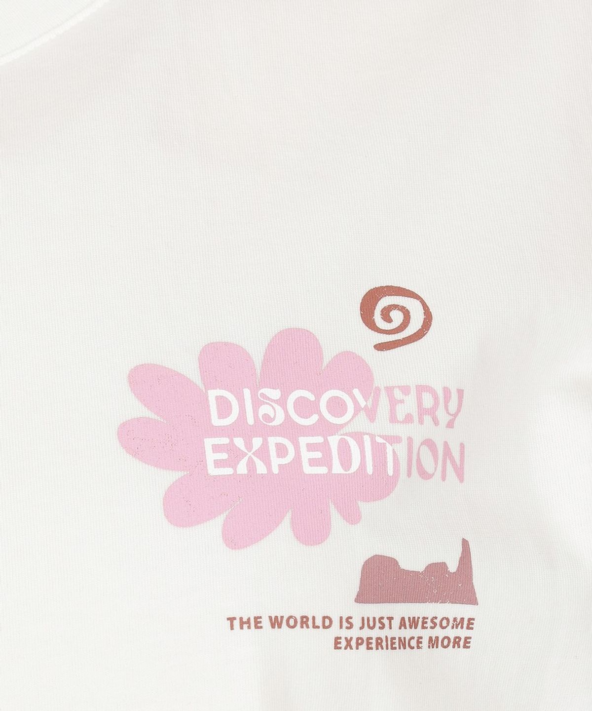 디스커버리 익스페디션(DISCOVERY EXPEDITION) 여성 프레시벤트 네이처 세미크롭 반팔티셔츠 (WHITE)