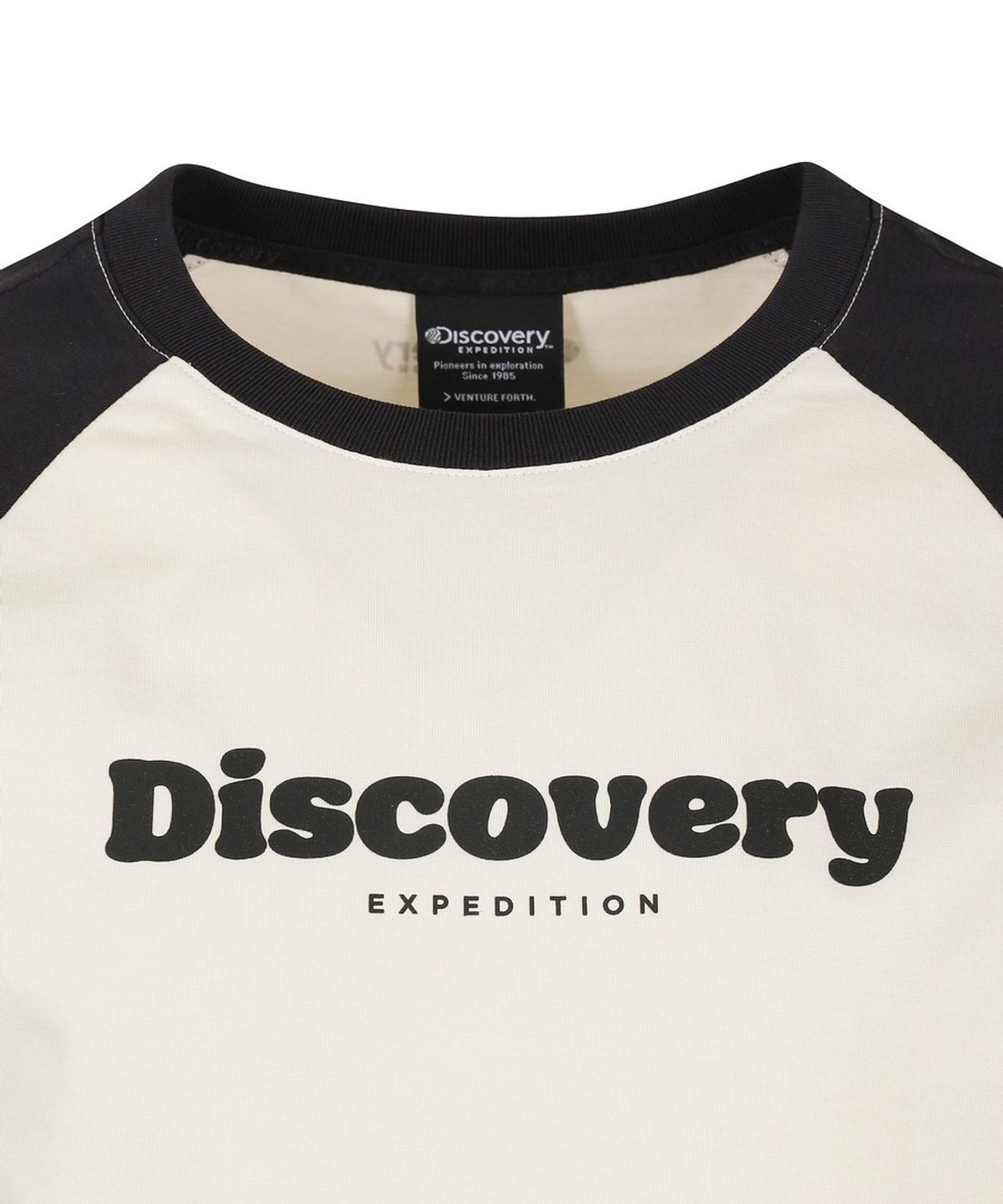 디스커버리 익스페디션(DISCOVERY EXPEDITION) 여성 프레시벤트 래글런 반팔티셔츠 (D/IVORY)