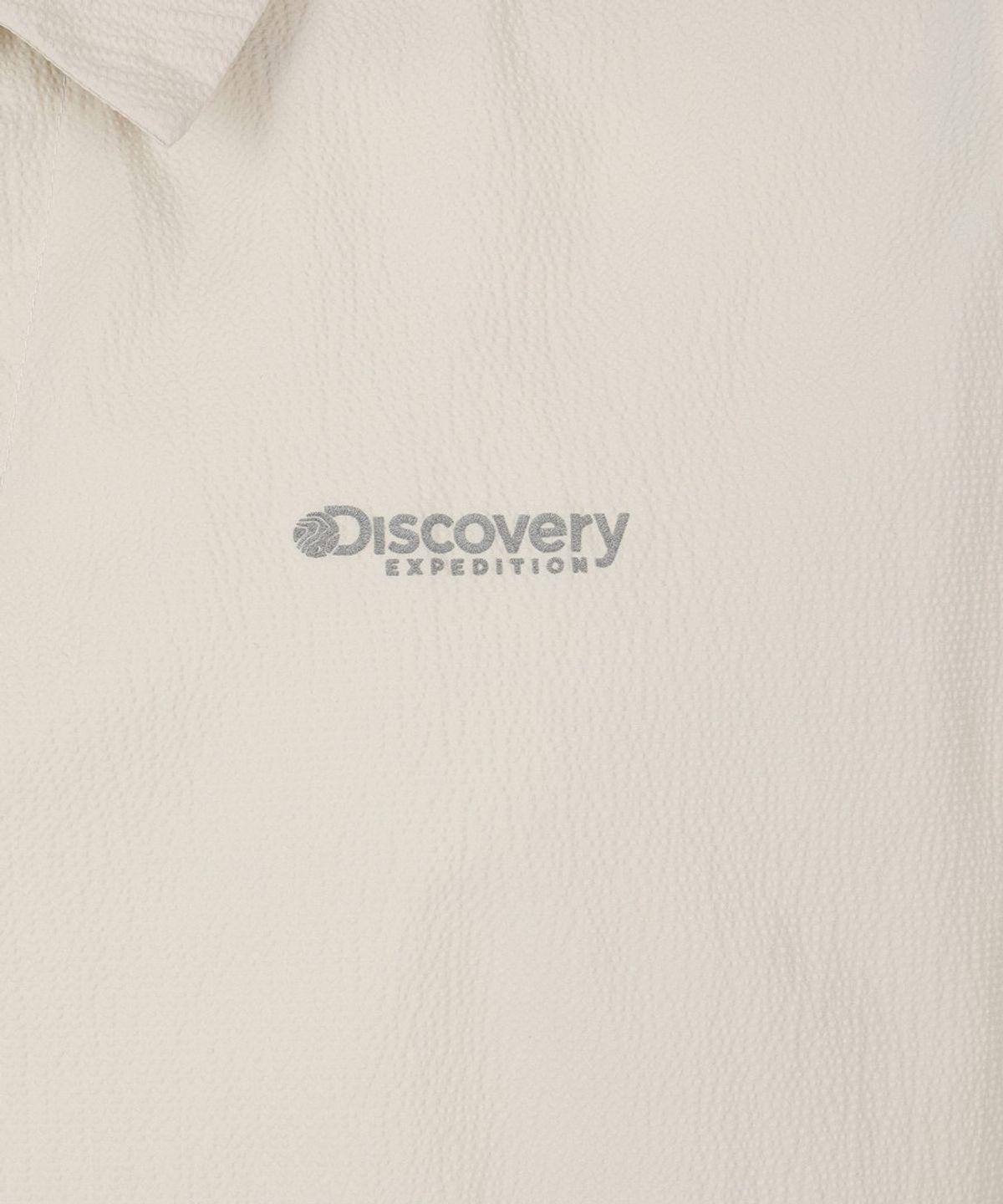 디스커버리 익스페디션(DISCOVERY EXPEDITION) 남성 시어서커 우븐 카라티 (D/IVORY)