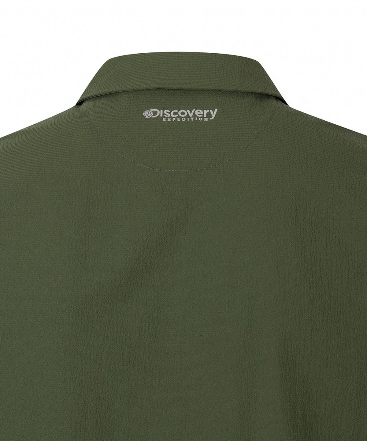 디스커버리 익스페디션(DISCOVERY EXPEDITION) 남성 시어서커 우븐 카라티 (D/KHAKI)