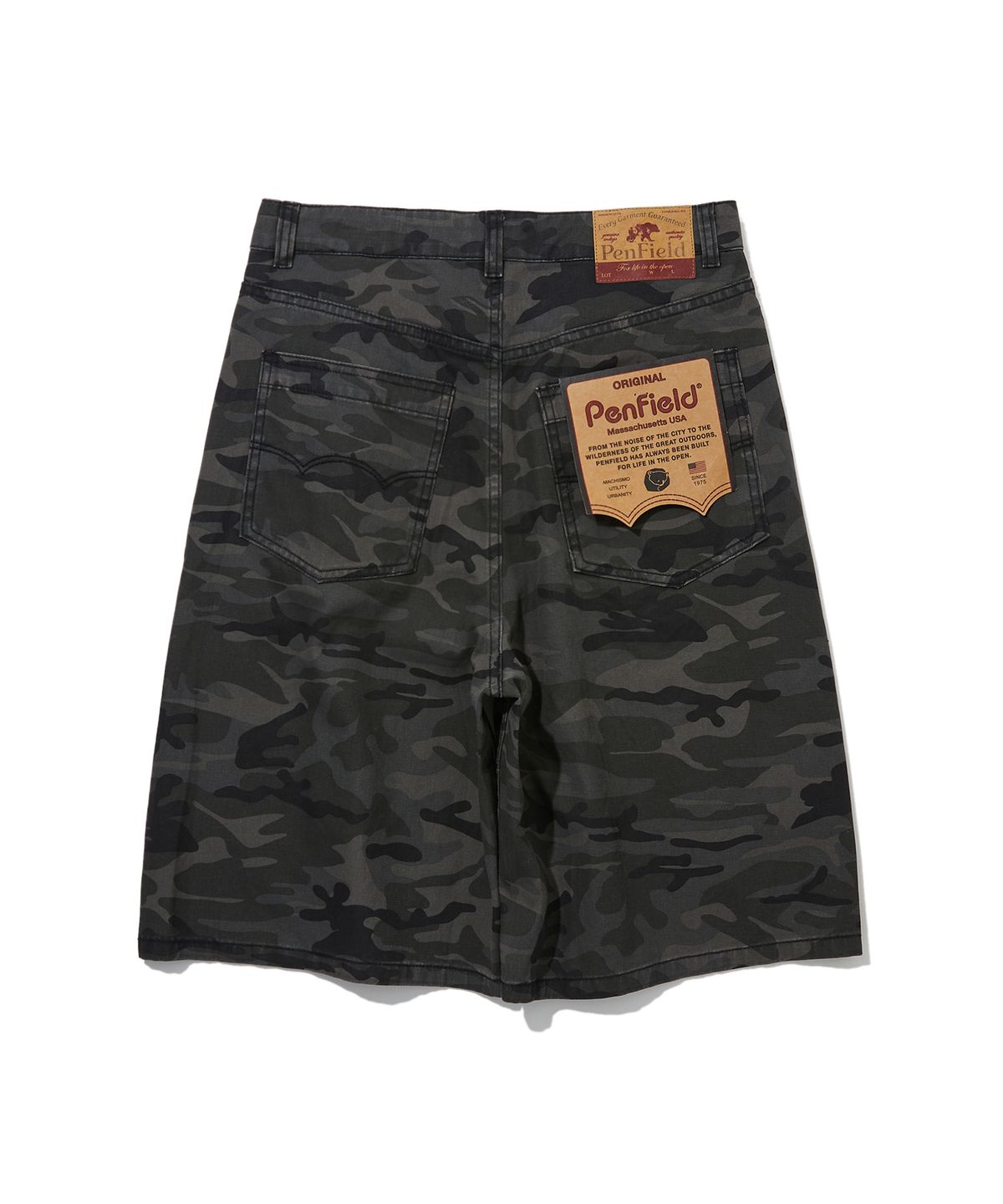 펜필드(PENFIELD) 카모 버뮤다 팬츠 블랙_FS2WP21U