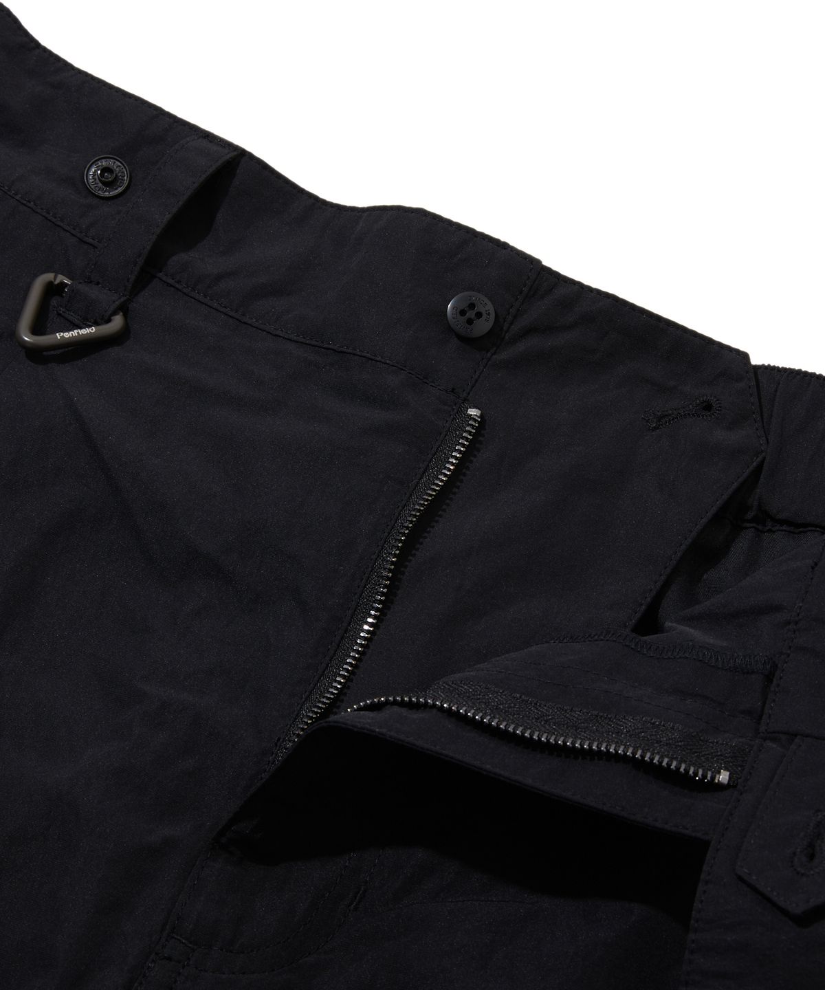 펜필드(PENFIELD) CN 커브드 원턱 버뮤다 팬츠 블랙_FS2WP02U