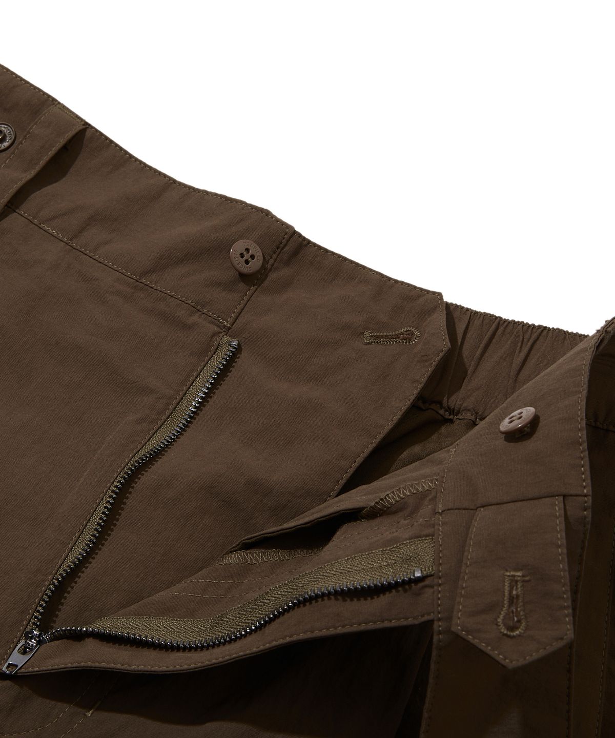 펜필드(PENFIELD) CN 커브드 원턱 버뮤다 팬츠 브라운_FS2WP01U