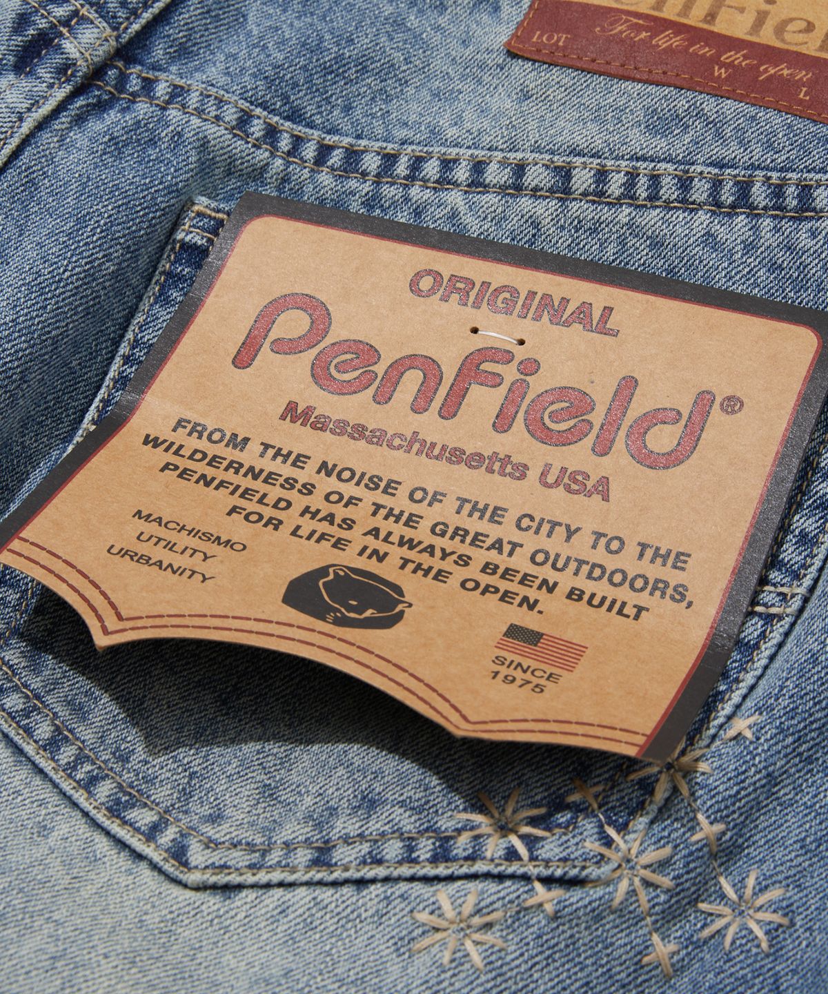 펜필드(PENFIELD) 1975 5YRS 워시드 데님 팬츠 스카이블루_FS2WP08U